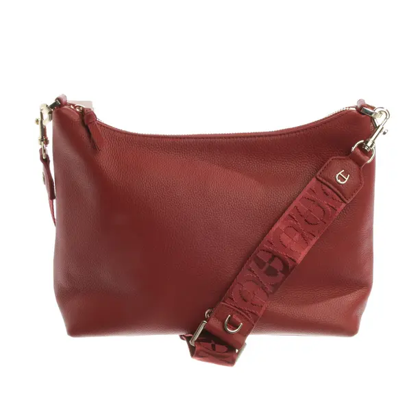 Shoulder Bag, in Red, Leather, Aigner