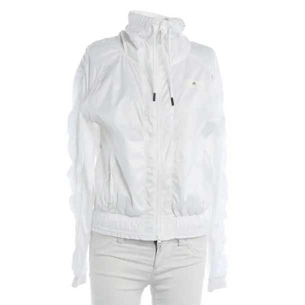 Giacca mezza stagione, in Bianco, Poliestere, Adidas di Stella McCartney