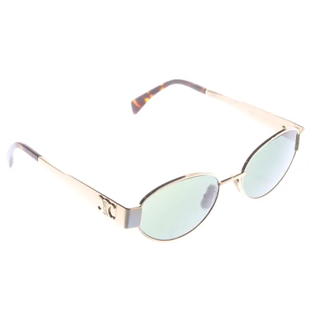 Sonnenbrille, in Gold, Kunststoff / Metall, Céline