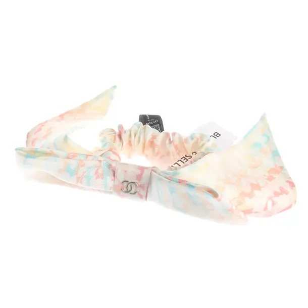 Hair Tie, in Multicolored, Silk, Chanel