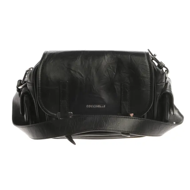 Shoulder Bag, in Black, Leather, Coccinelle