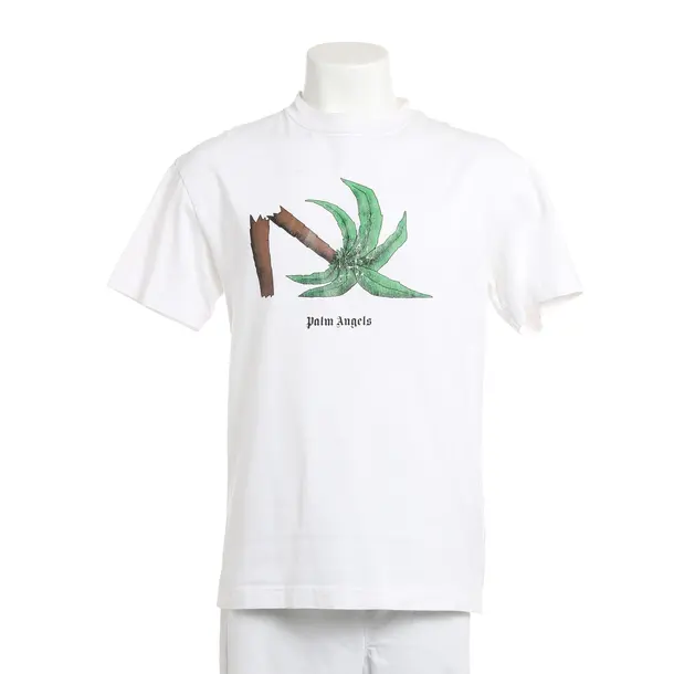T-Shirt, in Weiß, Baumwolle, Palm Angels