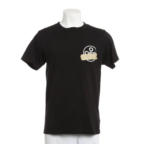 T-Shirt, in Schwarz, Baumwolle, Off-White