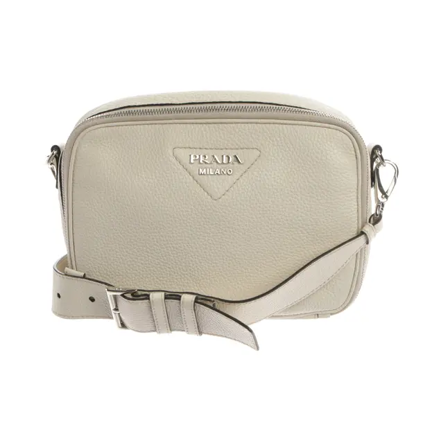 Borsa a cinture a tracolla, in Beige, Pelle, Prada