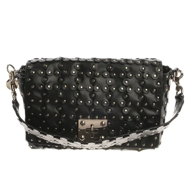Shoulder Bag, in Black, Leather, Red Valentino