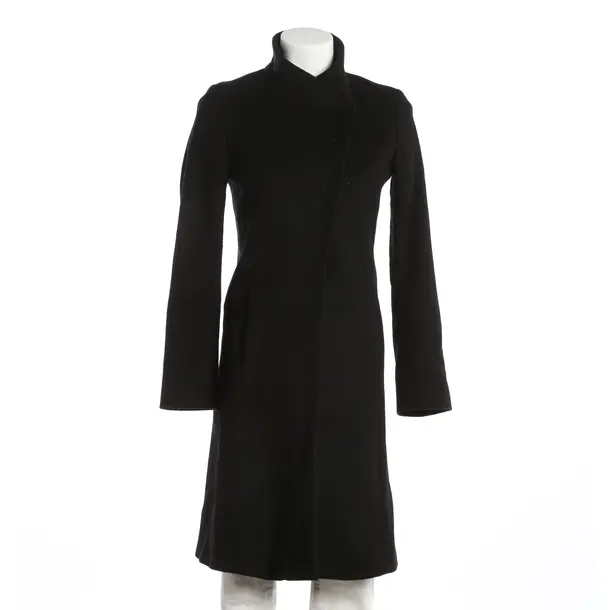 Mid-Season Coat, in Black, Wool, Hugo Boss