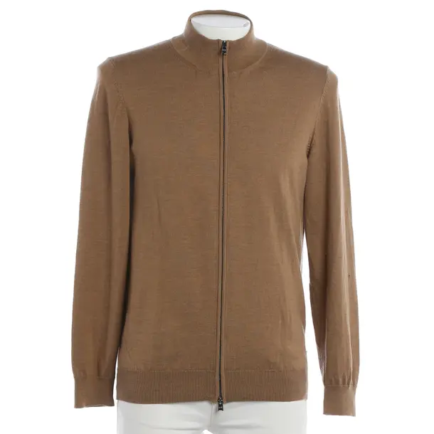 Cardigan, in Light Brown, Wool, Hugo Boss