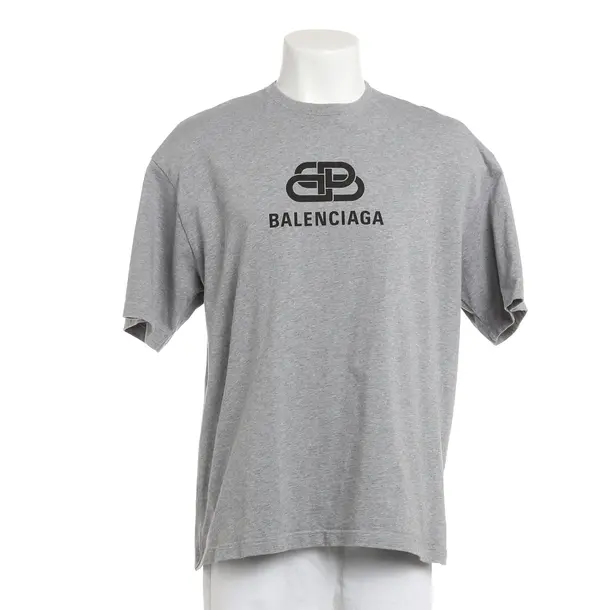 T-Shirt, in Light Gray, Cotton, Balenciaga