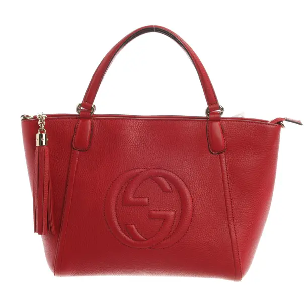 Handtasche, in Rot, Leder, Gucci