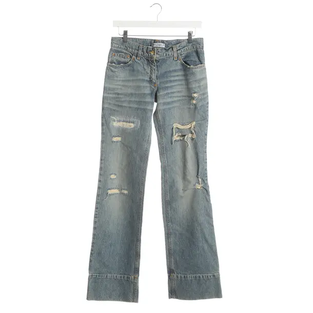 Jeans Flared, in Hellblau, Baumwolle, Dolce & Gabbana