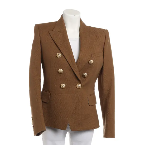 Blazer, in Brown, Cotton, Balmain