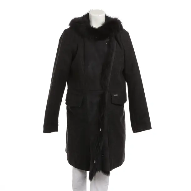 Wintermantel, in Schwarz, Wolle, Woolrich