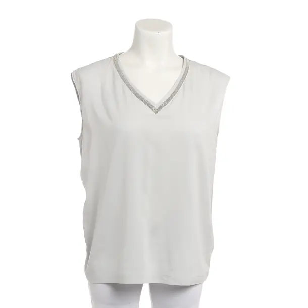 Bluse, in Grau, Seide, Fabiana Filippi