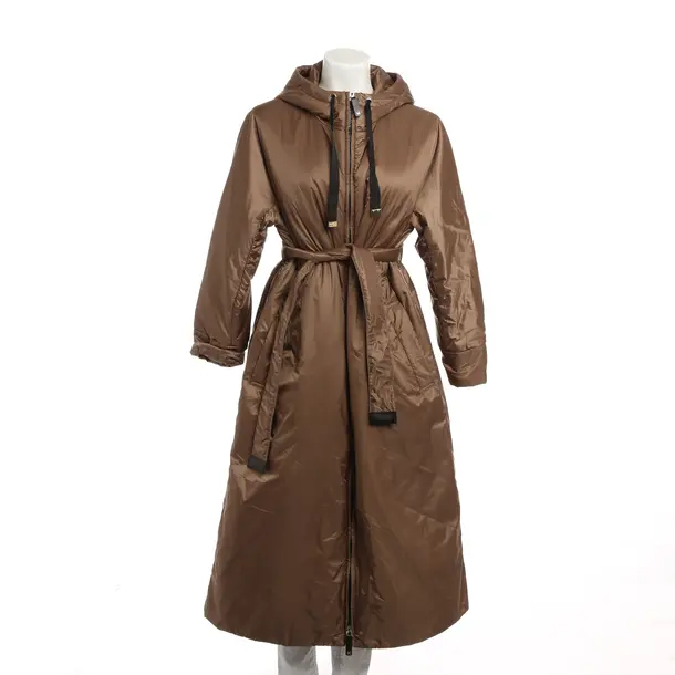 Wintermantel, in Braun, Polyester, Max Mara