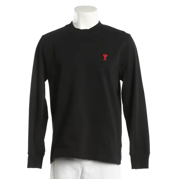 Longsleeve, in Schwarz, Baumwolle, Ami Paris