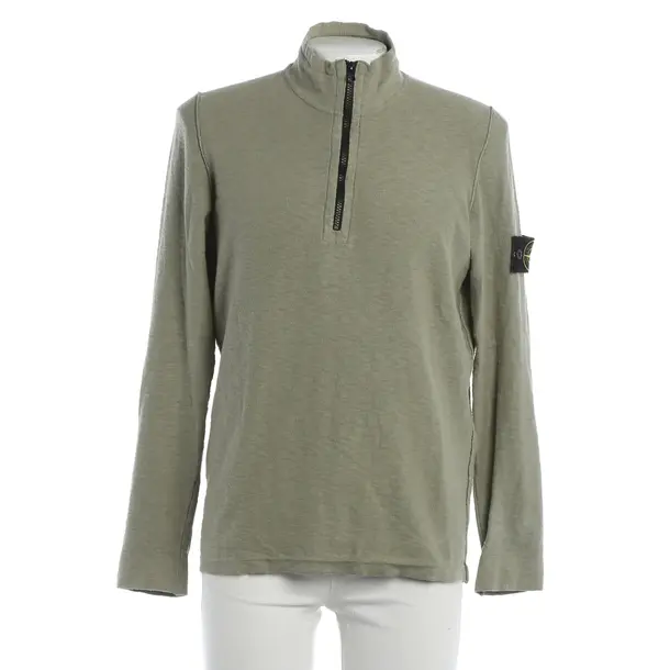 Pullover, in Olivgrün, Baumwolle, Stone Island