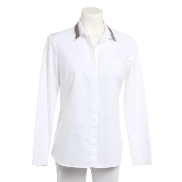 Bluse, in Weiß, Baumwolle, Peserico