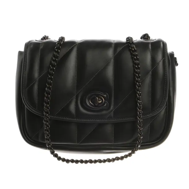 Shoulder Bag, in Black, Leather, Coach