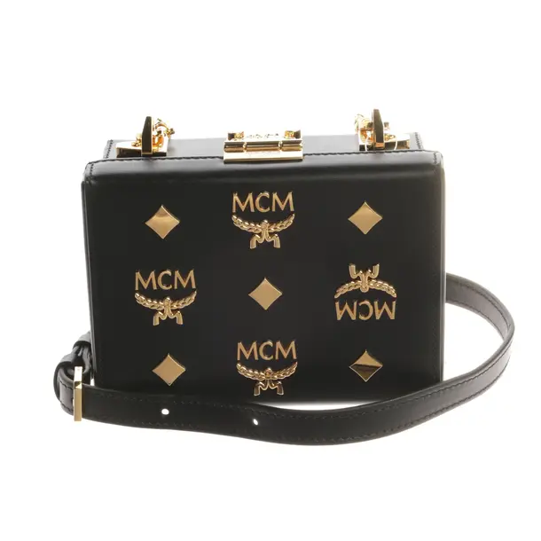 Abendtasche, in Schwarz, Leder, MCM