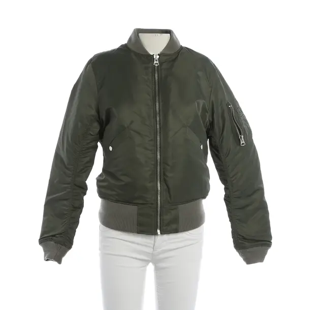 Bomber Jacket, in Green, Polyimide, Sandro