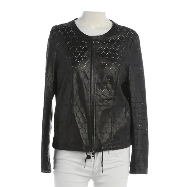 LeatherJacket, in Black, Leather, Marc Cain