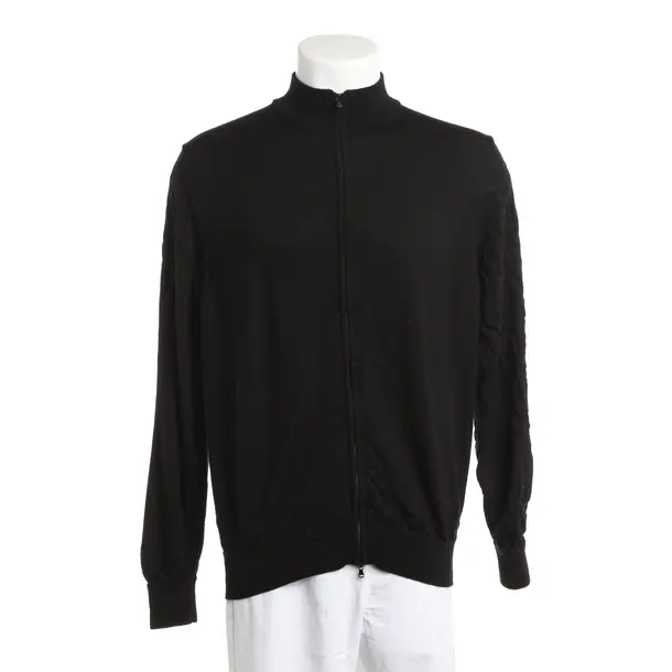 Cardigan, in Nero, Lana, Armani Collezioni