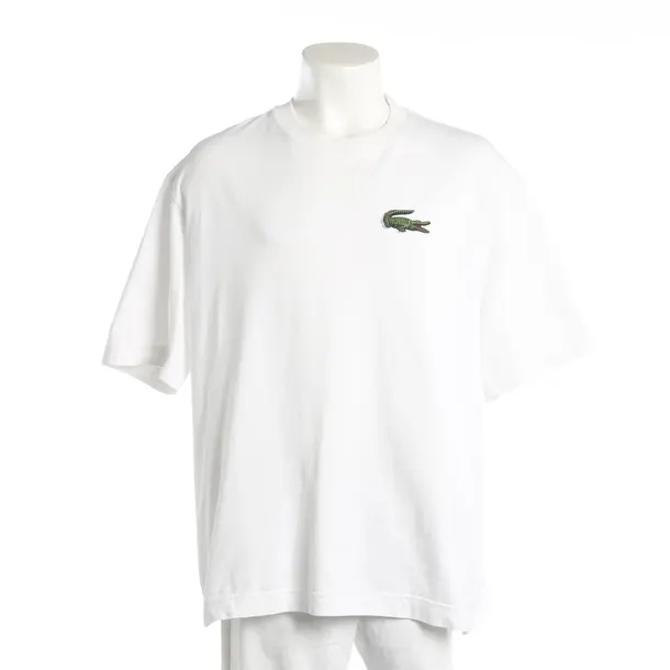 T-Shirt, in Weiß, Baumwolle, Lacoste