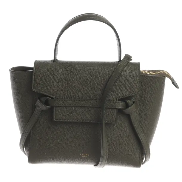 Handtasche, in Grün, Leder, Céline