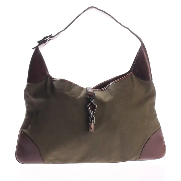 Hobo Bag, in Grün, Baumwolle, Gucci