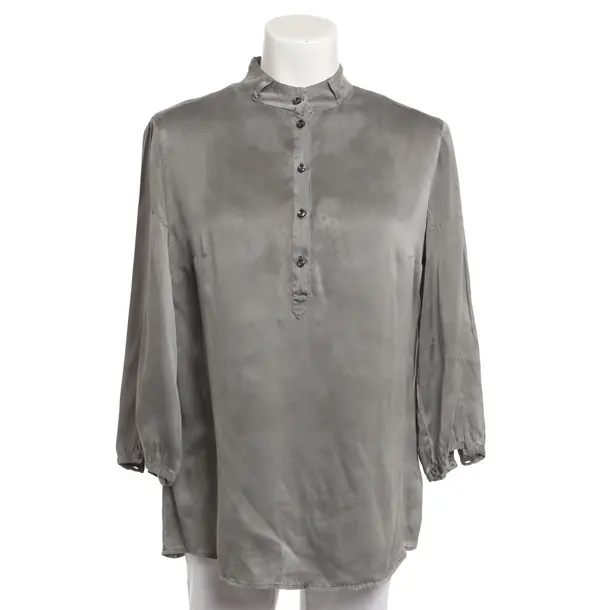 Blouse, in Gray, Silk, 0039 Italy