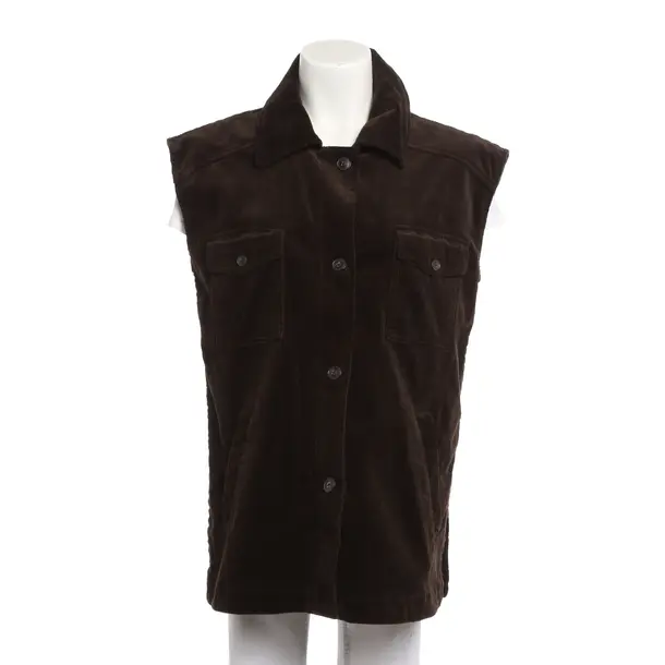 Weste, in Dunkelbraun, Baumwolle, Marc O'Polo