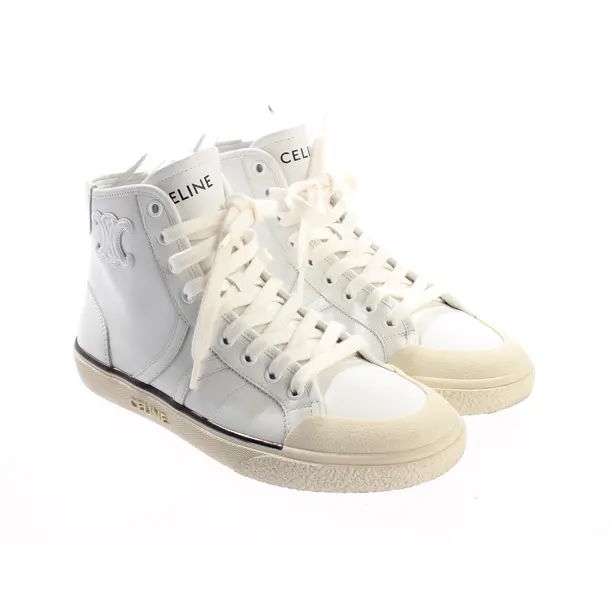 High-Top Sneakers, in Beige, Céline