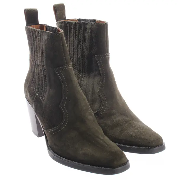 Stiefeletten, in Dunkelgrün, Ganni