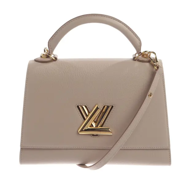 Handbag, in Beige, Leather, Louis Vuitton