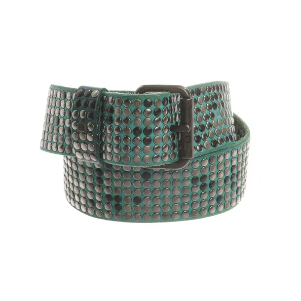 Belt, in Green, Leather, HTC