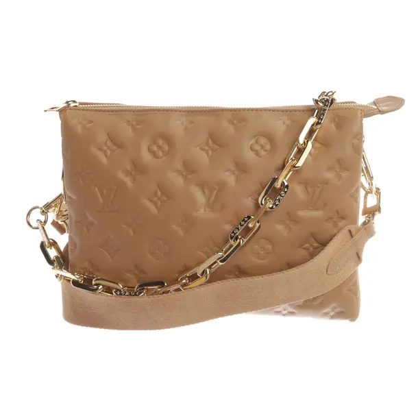 Schultertasche, in Hellbraun, Leder, Louis Vuitton