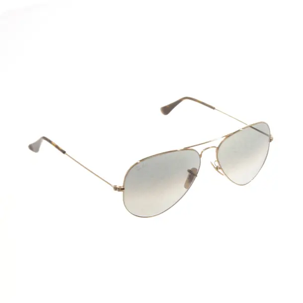 Sonnenbrille, in Gold, Kunststoff / Naturmaterial, Ray Ban