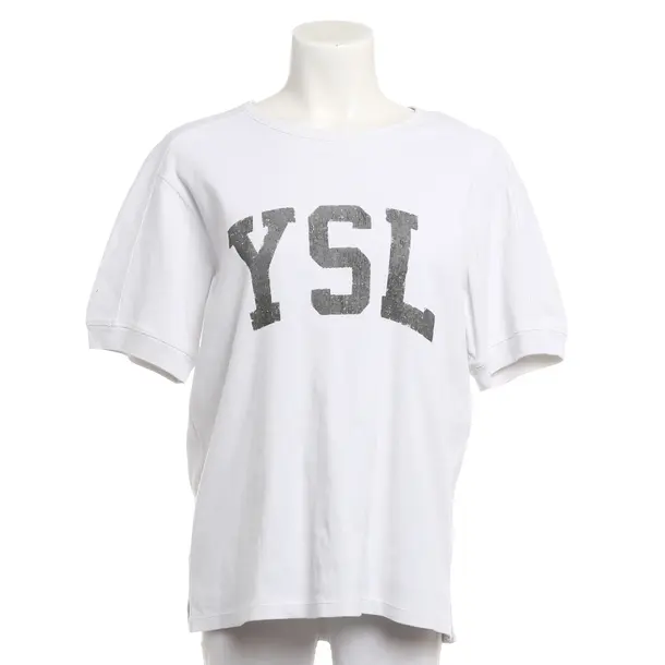 Shirt, in Weiß, Baumwolle, Saint Laurent