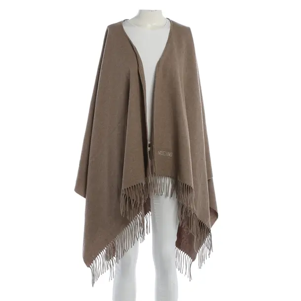 Poncho, in Brown, Wool, Moschino