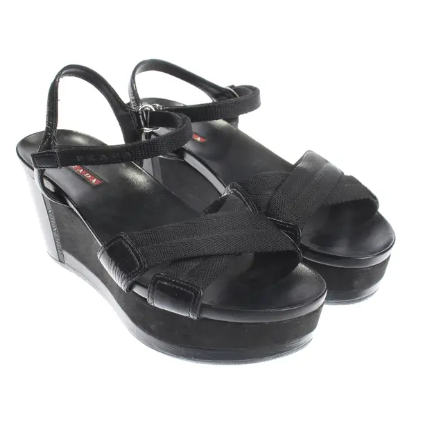 Zeppe, in Nero, Prada Linea Rossa