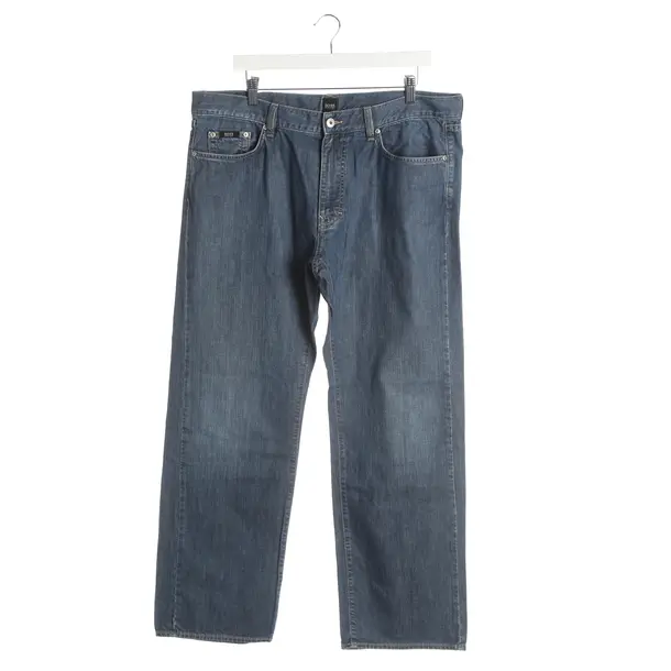 Straight Fit Jeans, in Blue, Cotton, Hugo Boss Black Label