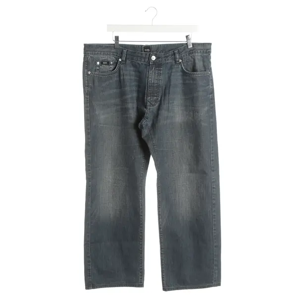Straight Fit Jeans, in Blue, Cotton, Hugo Boss Black Label