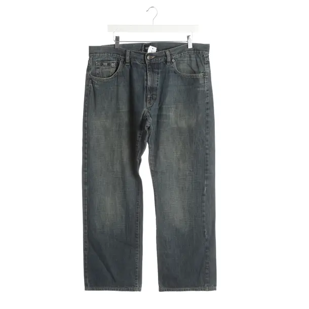 Straight Fit Jeans, in Blue, Cotton, Hugo Boss Black Label