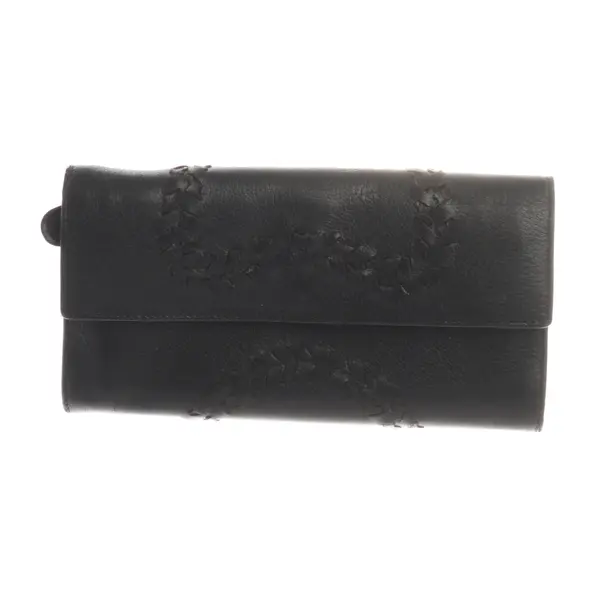 Wallet, in Black, Leather, Bottega Veneta