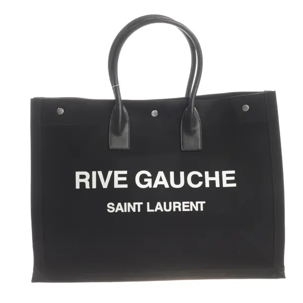 Shopper Bag, in Black, Polyester, Saint Laurent