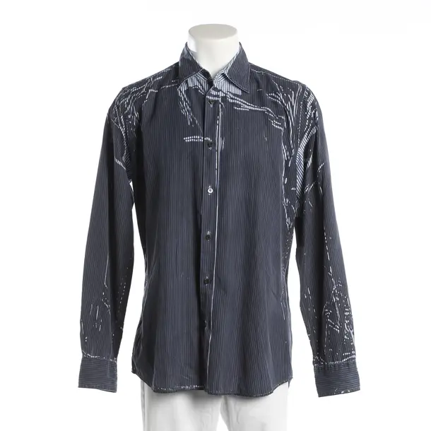 Shirt, in Navy, Cotton, Prada Linea Rossa