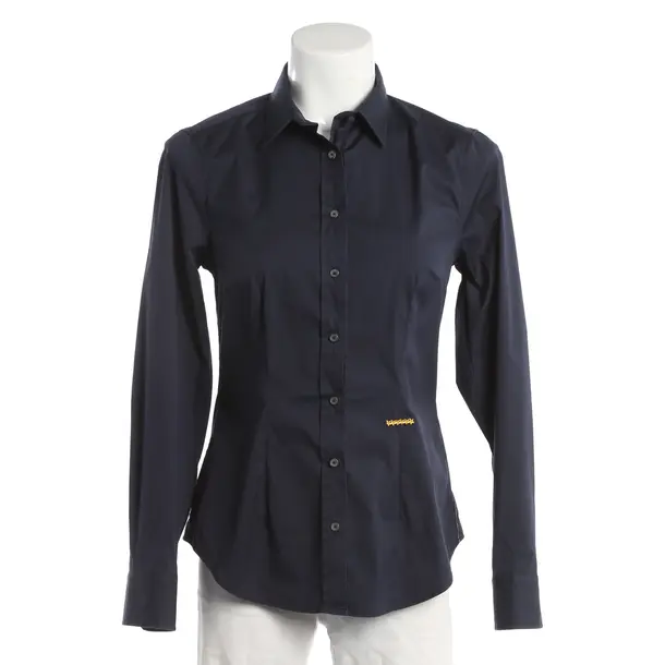 Blouse, in Navy, Cotton, 0039 Italy