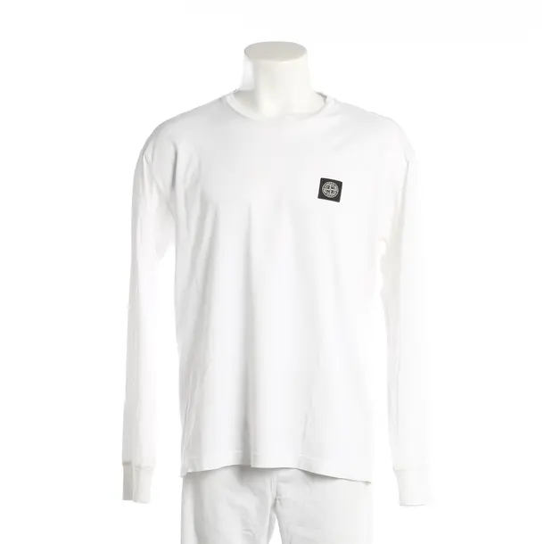 Longsleeve, in Weiß, Baumwolle, Stone Island