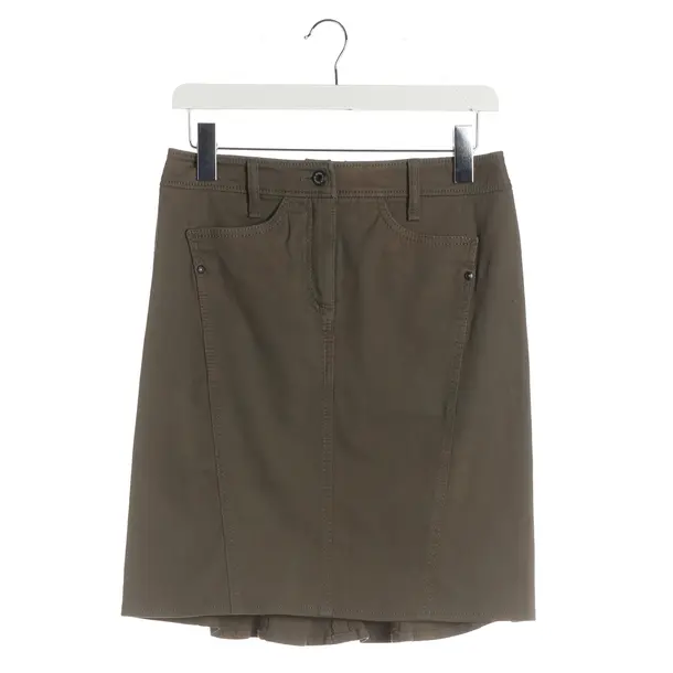 Skirt, in Dark Green, Cotton, Marc Cain