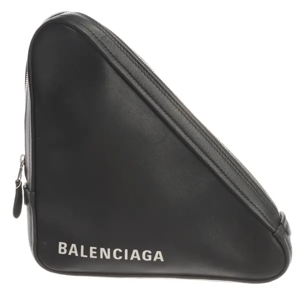 Clutch, in Schwarz, Leder, Balenciaga